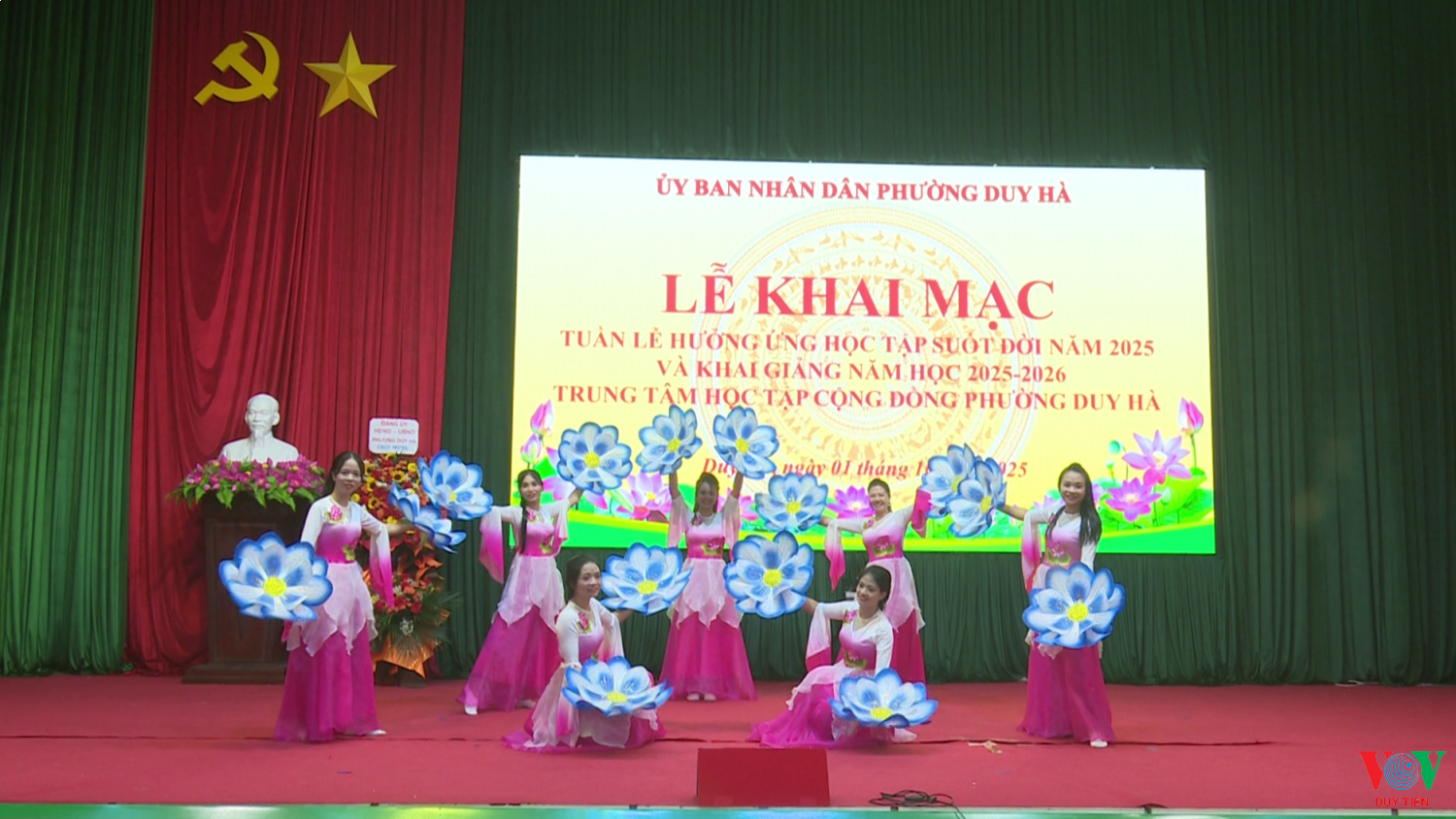 UBND phường Duy Hà khai mạc Tuần lễ hưởng ứng học tập suốt đời năm 2025 và khai giảng năm học 2025 - 2026 trung tâm học tập cộng đồng 